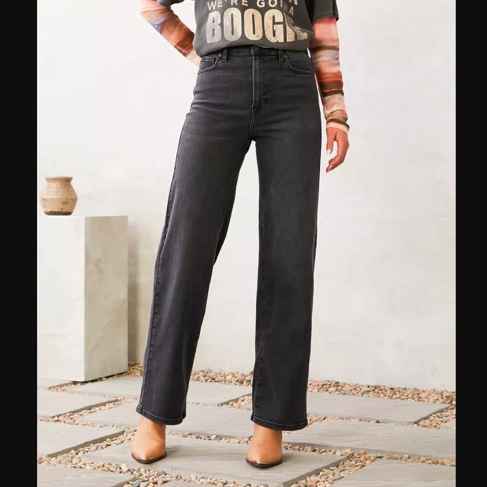 HIDDEN Logan Dad Jean Women's Jeans in Black 27